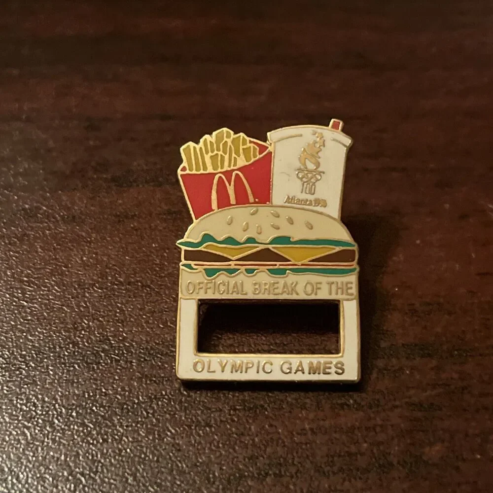 McDonald’s 1996 Atlanta‎ Official Break Of The Olympics Employee Lapel Hat Pin